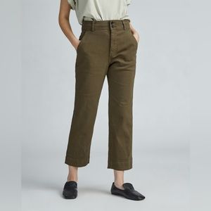 NWT Everlane organic straight leg pants size 12 color beech